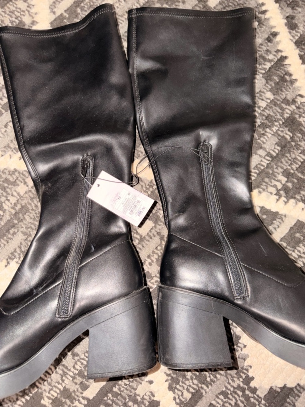 Black Knee-High Block Heel Boots Wild Fable NWT - Picture 3 of 3